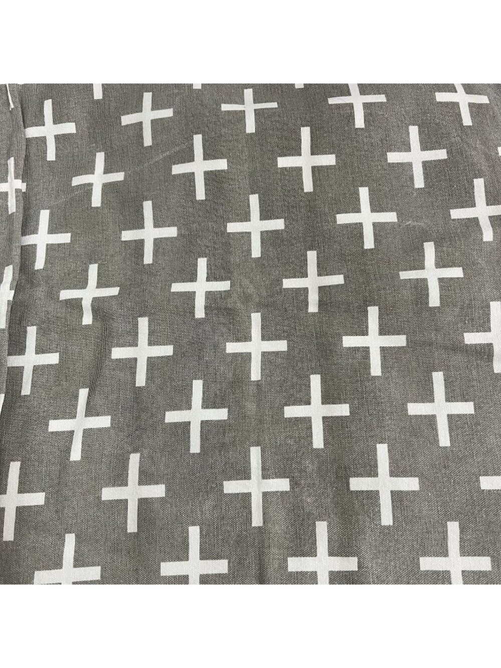 Tree Wool Pillow Cover 16x18 Gray White Swiss Cross Pattern Modern Set Of 2